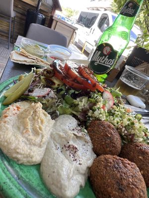 Great food in a wonderful location 🌯🥗  at Falavela in Crete