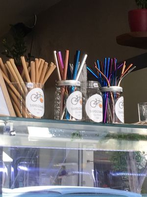 Straws for sale  at Falavela in Crete