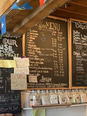 Coffee and tea with so many non-dairy options at Syd's Bagelery & Espresso in Tahoe City