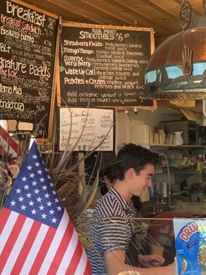 Smoothies and add ons at Syd's Bagelery & Espresso in Tahoe City