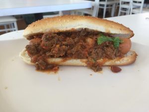 Chili dawg. Sonic style! at Loving Hut - Glendale in Glendale