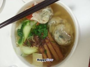 wonton harmony soup at Loving Hut - Glendale in Glendale