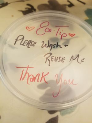 Too delicious to waste. Nothing gets left behind! at Loving Hut - Glendale in Glendale