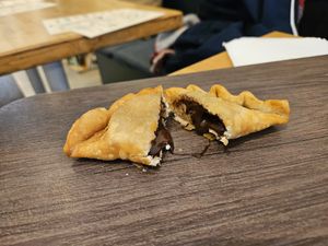 Dessert empanada at Listo in Rouen