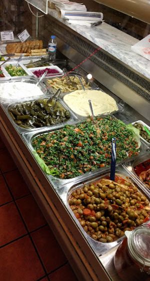 Mixed salads at Falafelkælderen in Copenhagen