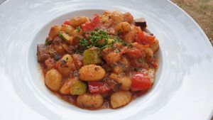 Vegan gnocchi at Der Schafstall in Handeloh