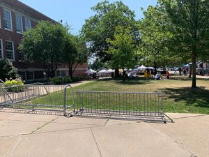 Lots of Bike Parking on Winton  at Brighton Farmer's Market in Rochester