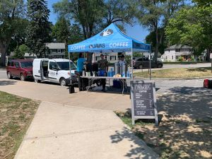 tents at Brighton Farmer's Market in Rochester