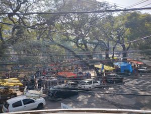 Full lane... at Feira Ecologica do Bom Fim in Porto Alegre