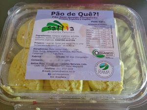 "Pão de Quê?" Frozen brazilian vegan breads. at Feira Ecologica do Bom Fim in Porto Alegre