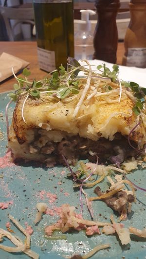 Quiche de champiñón  y yuca at Casa Graviola in Brasilia