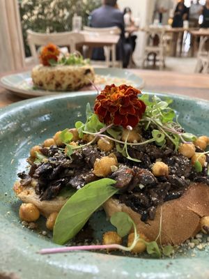 Toast de cogumelos  at Casa Graviola in Brasilia