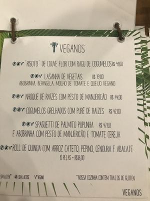 Vegan main dishes at Casa Graviola in Brasilia