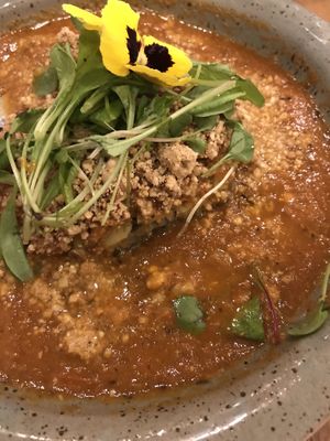 Eggplant lasagna at Casa Graviola in Brasilia