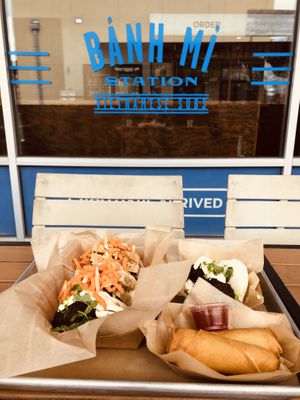 Lunch trio with side and one extra Bao  at Banh Mi Station in Dallas