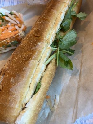 Tempeh banh mi  at Banh Mi Station in Dallas