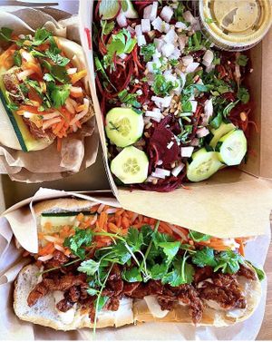  raw pad Thai   at Banh Mi Station in Dallas