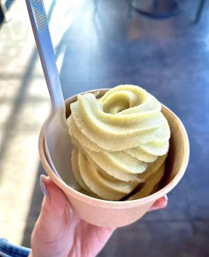 matcha soft serve.   at Banh Mi Station in Dallas
