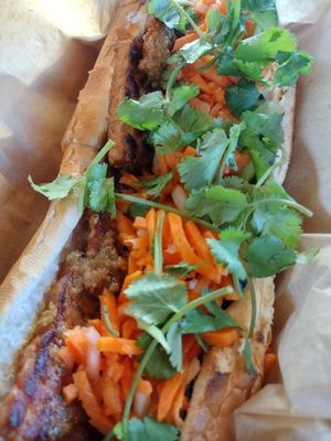Tempeh Banh Mi at Banh Mi Station in Dallas