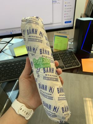 Forgot to take a picture of it once I opened it😒 at Banh Mi Station in Dallas