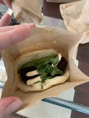Falafel bao   at Banh Mi Station in Dallas