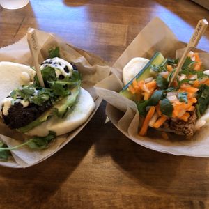 Bao buns at Banh Mi Station in Dallas
