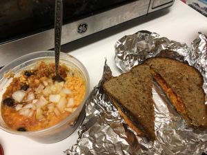 Vegan pimento cheese & vegan chili  at EastSide Local Eatery in Charlotte