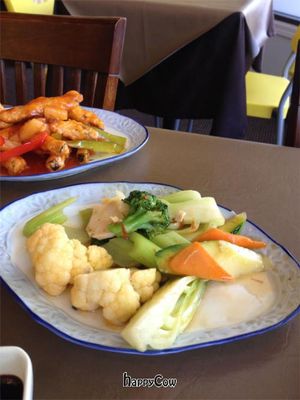 spicy mixed vegetables at 3G Vegetarian Restaurant in Vancouver