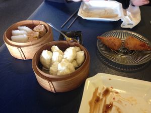 Vegan dim sum and wings at 3G Vegetarian Restaurant in Vancouver