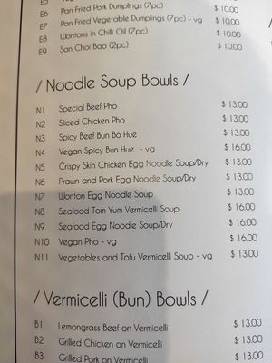 Some honest vegan meals. at Rice Fields Restaurant in Avondale Heights