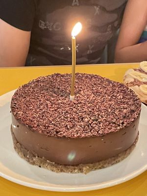 Bought a full size raw vegan cacao cake - amazing!!!   HKD680 and is good in my opinion for 15-20 party slices  at Mana! - Wan Chai in Hong Kong Island