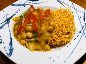 Dry Tossed Noodles at Muku Taiwanese Vegetarian Food in Kyoto