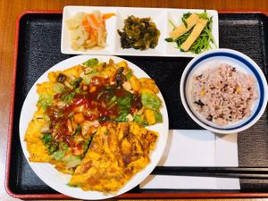 Vegetarian Oyster Omelette at Muku Taiwanese Vegetarian Food in Kyoto