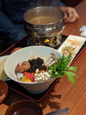 Vegan Hot Pot at Muku Taiwanese Vegetarian Food in Kyoto