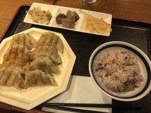 Gyoza Set  at Muku Taiwanese Vegetarian Food in Kyoto