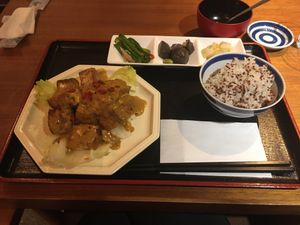Satay tofu at Muku Taiwanese Vegetarian Food in Kyoto