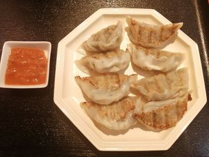 Gyoza at Muku Taiwanese Vegetarian Food in Kyoto