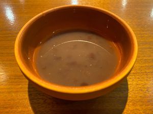 Sweet red bean dessert  at Muku Taiwanese Vegetarian Food in Kyoto