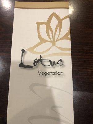 Menu   at Lotus Vegetarian in Brooklyn