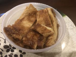 豆皮 13 vegetable roast duck   at Lotus Vegetarian in Brooklyn