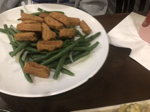 56 basil soy protein steamed   at Lotus Vegetarian in Brooklyn