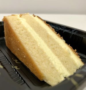 Vegan cake   at Lotus Vegetarian in Brooklyn