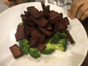 68 boneless ribs   at Lotus Vegetarian in Brooklyn