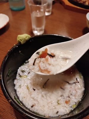 Rice with plum at Izakaya Gen in Hida
