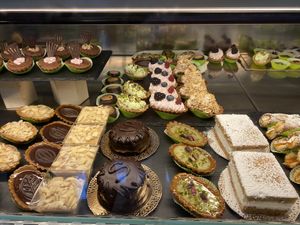 Cake selection at Leccornie in Milan