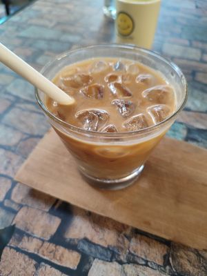 Cashew nut latte at Phin Coffee in Hoi An