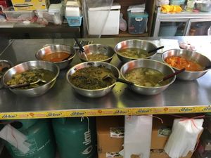 Food selection at Vegetarian in Rayong