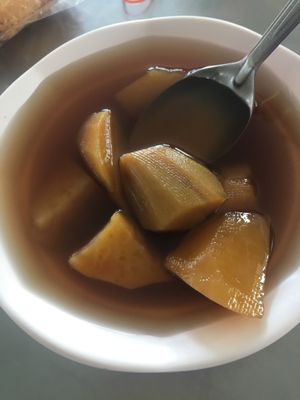 Sweet potato soup  at Vegetarian in Rayong