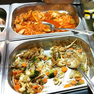 Vegan dish with peanutbutter sauce at Bali Indonesisches in Iserlohn