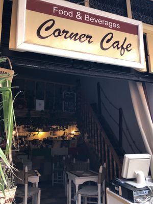 Lovely/cozy eating area at Corner Cafe in Marrakech